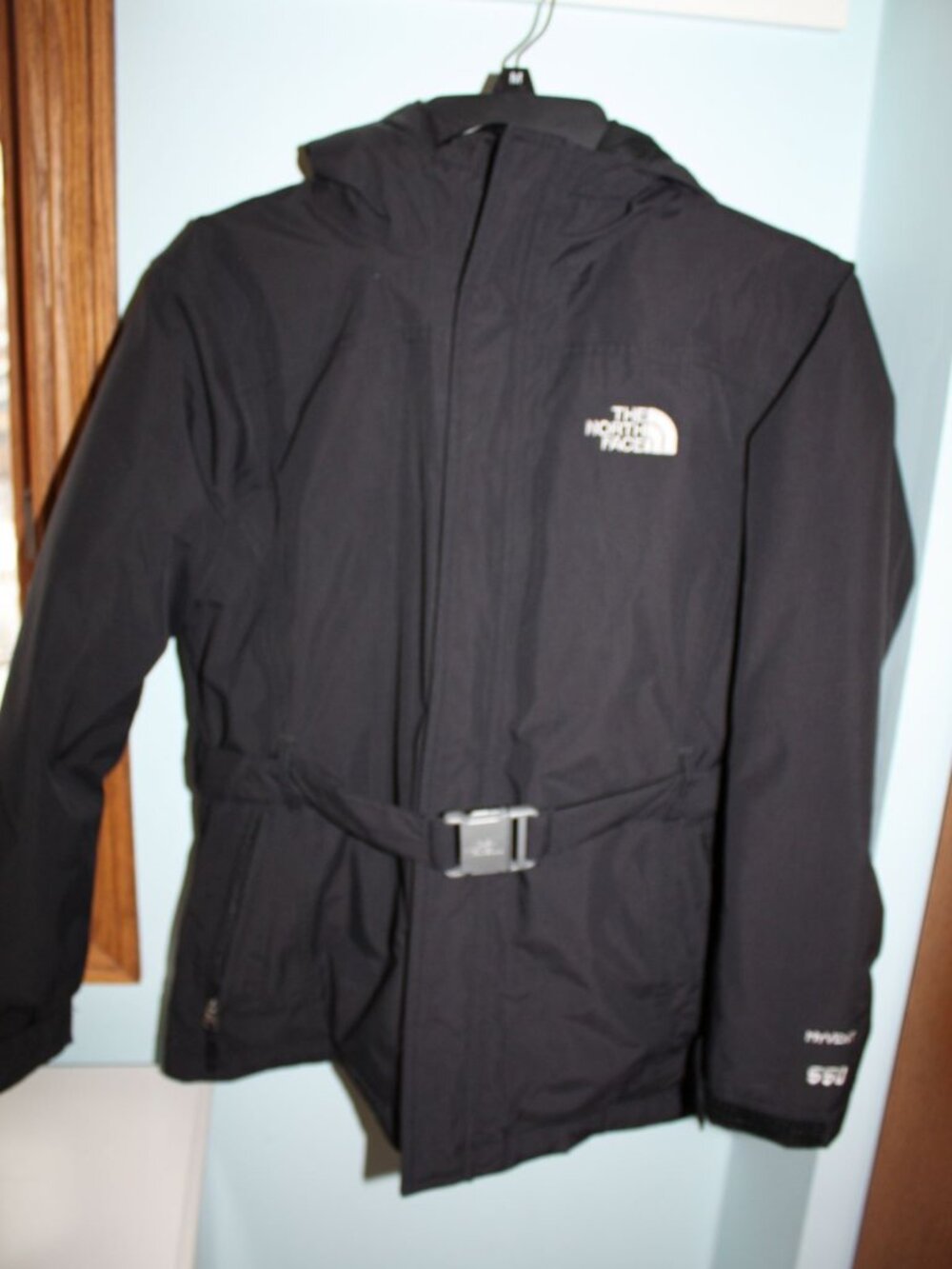 The North Face 550 Hyvent Black Goose Down Filled Ski Jacket Size L 14-16 Girls
